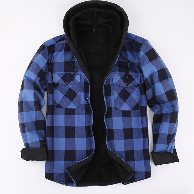 2023 novo outono e inverno mas - Flannel Shirt Lined avaliação e preço