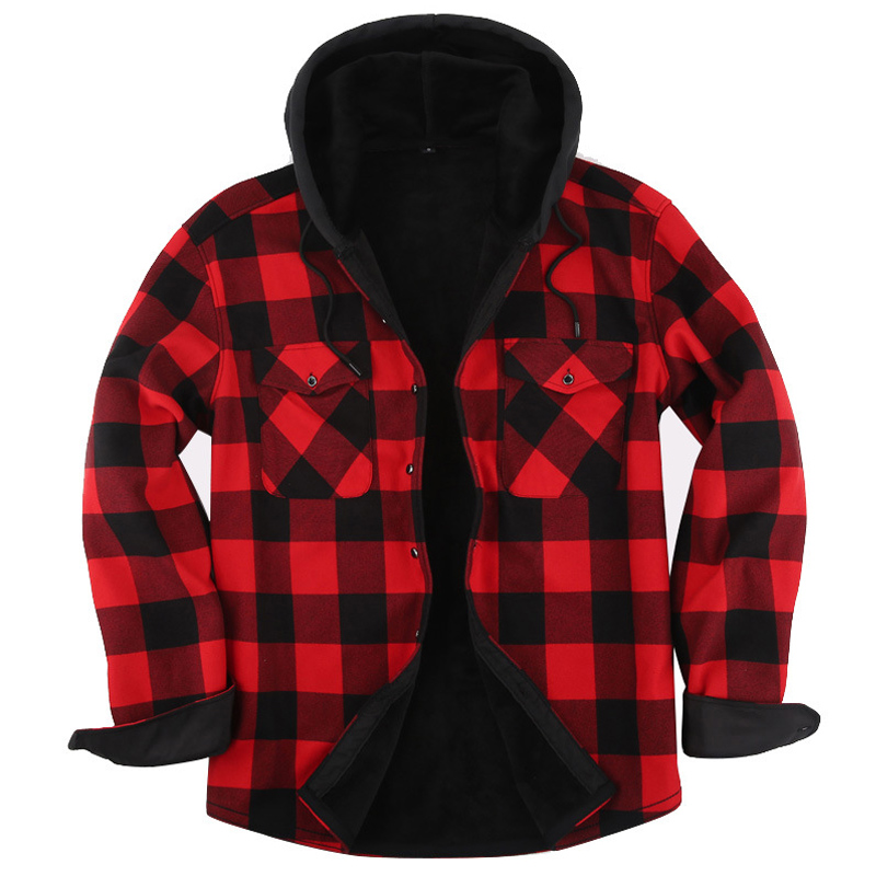 2023 novo outono e inverno mas - Flannel Shirt Lined avaliação e preço
